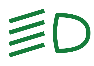Témoin vert des feux de croisement